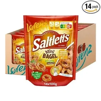 LORENZ Saltletts Mini Bagel 14er Pack (14x100g) ab 19,60 € inkl. Prime-Versand
