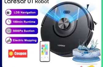 Laresar Mars 01 Saugroboter (LiDAR Navigation & 5.000Pa) für 107,42 € inkl. Versand
