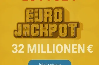 Lotto24 Neukunden: 2 Felder EuroJackpot für 1 € (statt 5,20 €) | aktuell 32 Mio. € im Jackpot