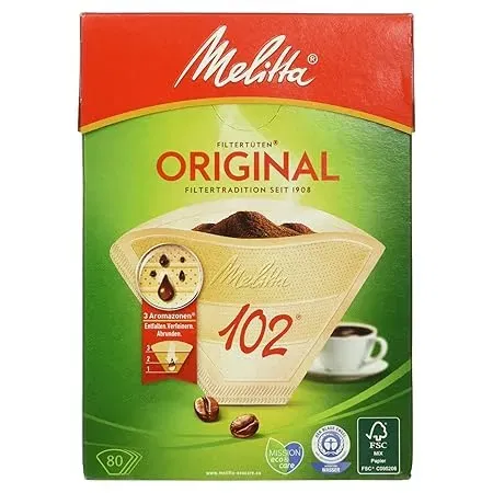 Schnäppchen, Deals Und Rabattcodes Des Tages - Melitta Filtertüten 102 3 Aromazonen Naturbraun 80 Stück