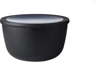 Mepal – Multi Bowl Cirqula Round – Vorratsdose mit Deckel – Geeignet als Luftdichte Aufbewahrungsbox für den Kühlschrank Mikrowellengeschirr & als Frischhaltedosen – 3000 ml – Nordic Black für 10,50 € inkl. Prime-Versand (statt 13,99 €)