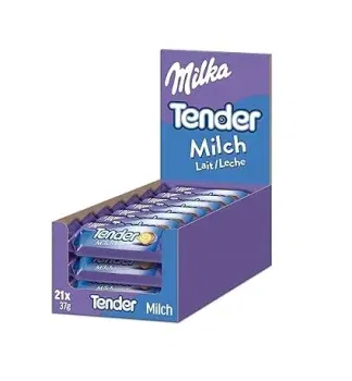 Milka Tender Milch 12er Pack (21 x 37g) für 10,58 € inkl. Prime-Versand
