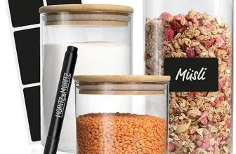 Moritz & Moritz 3x Vorratsgläser mit Deckel Set 500ml 750ml 1500ml Als Aufbewahrungsgläser Küche für 9,49 € inkl. Prime-Versand (statt 17,99 €)