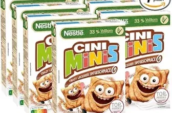 Nestlé CINI MINIS Zimt Müsli 37% vitales Vollkorn Mit Vitaminen Calcium und Eisen Krunchy Knusper Flakes 7er Pack (7x375g) ab 17,14 € inkl. Prime-Versand (statt 26,53 €)