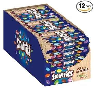 Nestlé SMARTIES Multipack 12er Pack (12x 4 x 34g) für 18,99 € inkl. Prime-Versand