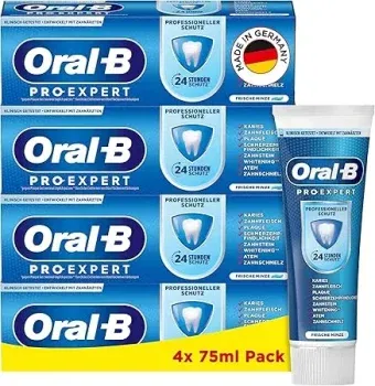 Oral-B Pro-Expert Professioneller Schutz Zahncreme 24 Stunden Schutz (4x75ml) ab 7,41 € inkl. Prime-Versand (statt 11,80 €)