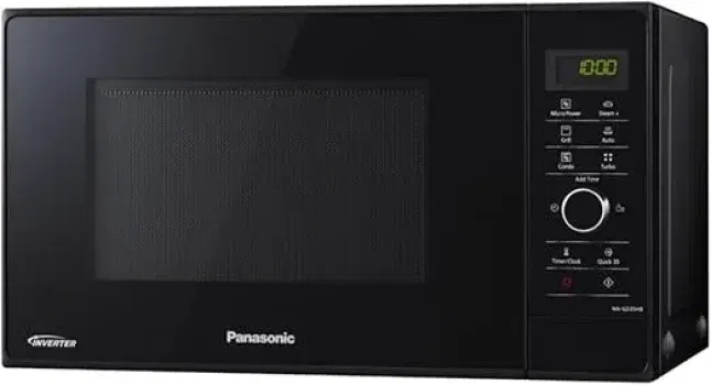Panasonic NN-GD35HBGTG Mikrowelle mit Grill (1000 W Inverter Dampfgaren energieeffizientes Kombikochen Pizza-Pfanne 23 Liter) schwarz für 184,92 € inkl. Versand (statt 226,00 €)