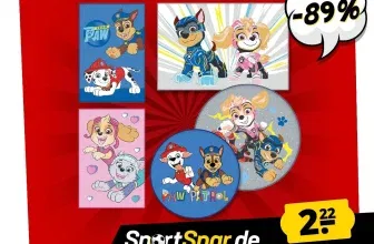 Paw Patrol Lizenz-Teppiche (10 Styles) für 2,22 € zzgl. 4,95 € Versand