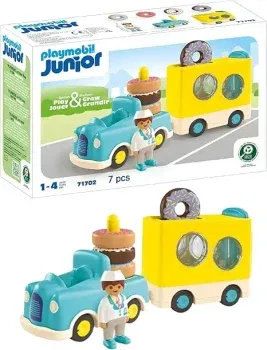 Playmobil JUNIOR – Verrückter Donut Truck mit Stapel- und Sortierfunktion (71702) für 15,99 € inkl. Prime-Versand