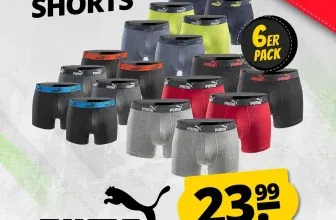 Puma Basic Boxer Herren Boxershorts 18er Pack (Gr. M bis 2XL) ab 66,97 € inkl. Versand