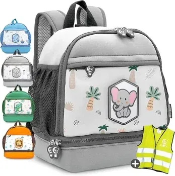 REISERACKER Kindergartenrucksack mit Brustgurt ab 2 Jahren 65l - Kinderrucksack Mädchen & Kindergartenrucksack Jungen - Jungen & Mädchen Rucksack Kinder für 14,99 € inkl. Prime-Versand (statt 19,99 €)
