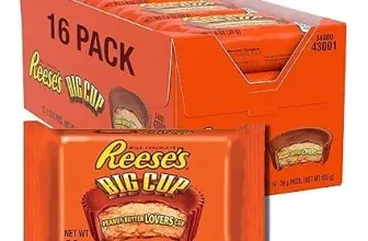 Reeses Big Cup Standard Bar – Großer Erdnussbutter-Cup-Riegel: 16 Stück (16 x 39 g) für 13,59 € inkl. Prime-Versand (statt 19,99 €)