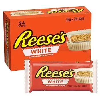 Reeses Peanut Butter Cup Erdnussbutter-Cups weiße Schokolade: 24 Stück 12,71 € inkl. Prime-Versand