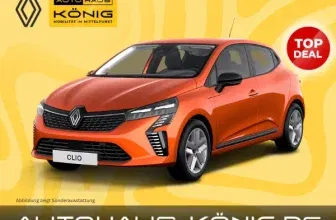 Renault Clio mit 67 PS für 88,00 € / Monat + 1.199,00 € einmalig – LF 0,44 (Privat- und Gewerbekunden)