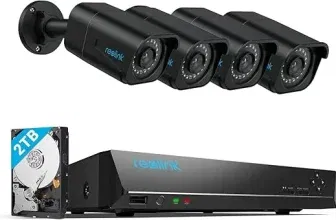 Reolink 4K Überwachungskamera Aussen Set 8CH Videoüberwachung mit RLK8-800B4 Schwarz für 489,98 € inkl. Versand (statt 629,99 €)