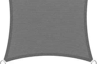 SONGMICS Sonnensegel 3 x 3 m Sonnenschutz aus HDPE-Gewebe luftdurchlässig wasserdurchlässig 2 m Seile rauchgrau GSS33GY für 18,35 € inkl. Prime-Versand (statt 31,94 €)