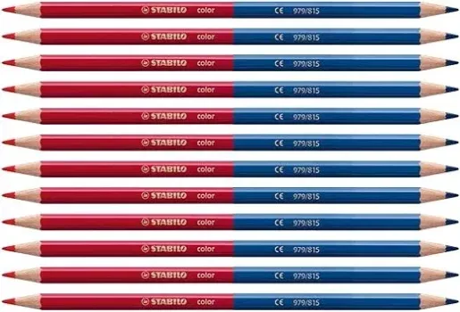 STABILO Buntstift color (12er Pack – zweifarbig rot und blau) ab 4,68 € inkl. Prime-Versand (statt 8,67 €)