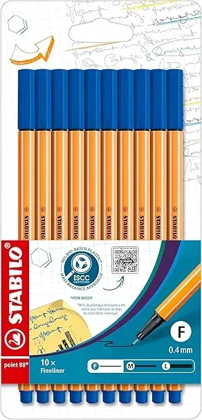 Schnäppchen, Deals Und Rabattcodes Des Tages: Stabilo Fineliner Point 88 10Er Pack Blau