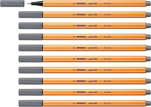 Schnäppchen, Deals Und Rabattcodes Des Tages: Stabilo Fineliner Point 88 Dunkelgrau 10Er Pack
