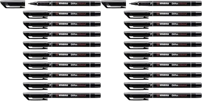 Schnäppchen, Deals Und Rabattcodes Des Tages: Stabilo Folienstift Ohpen Universal Permanent Fein 2X 10Er Pack Schwarz