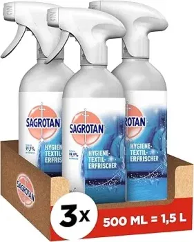 Sagrotan Hygiene-Textilerfrischer Frische Wäsche – Entfernt 3er Pack (3x500ml) ab 8,07 € inkl. Prime-Versand