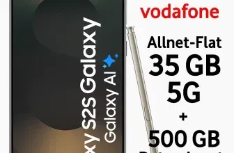 Gomibo: Samsung Galaxy S25 Ultra (256 GB) + Vodafone Allnet-Flat 35 GB 5G + 500 GB Datendepot für 34,99 € / Monat + 293,94 € einmalig