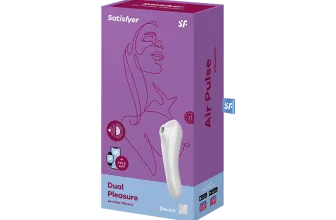 EisDE: Satisfyer Dual Plea­sure Connect App Vi­brator + Druckwellen & 6 Gratisartikel für 0,00 € (MBW 29,95 €)