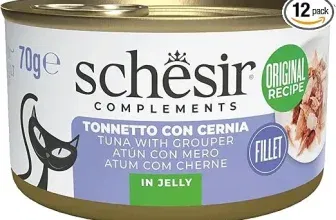 Schesir Thunfischfilets mit Zackenbarsch in Gelee (ergänzendes Nassfutter für Katzen 12 Dosen à 70 g) für 8,50 € inkl. Prime-Versand (statt 16,00 €)
