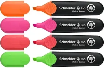 Schneider Job 150 Textmarker sortiert (6er Etui) für 2,69 € inkl. Prime-Versand (statt 4,59 €)