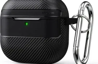 Shinkuro AirPods 4 Hülle robuste stoßfeste Rüstung kabelloses Laden Ganzkörperschutz mit Karabiner Schwarz für 3,00 € inkl. Prime-Versand (statt 6,00 €)