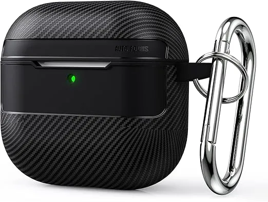 Schnäppchen, Deals Und Rabattcodes Des Tages - Shinkuro Kompatibel Mit Airpods 4 Hülle Robuste Stoßfeste Rüstung Kabelloses Laden Ganzkörperschutz Mit Karabiner Schwarz