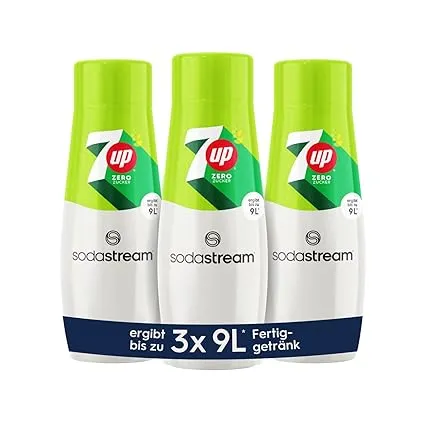 Schnäppchen, Deals Und Rabattcodes Des Tages - Sodastream Sirup 3X 7Up Zero Zucker 1X Flasche Ergibt 9 Liter Fertiggetränk