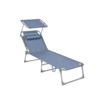 Songmics Klappbare Sonnenliege mit Sonnenschutz für 37,99 € inkl. Versand
