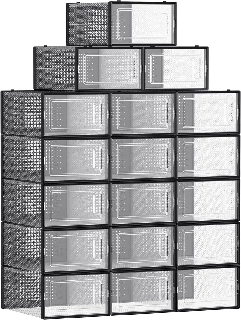 Schnäppchen, Deals Und Rabattcodes Des Tages - Songmics Schuhaufbewahrungsboxen 18Er Set