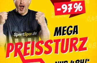 SportSpar Mega Preissturz: Mega Sale mit bis zu 97 % Rabatt (auf UVP)