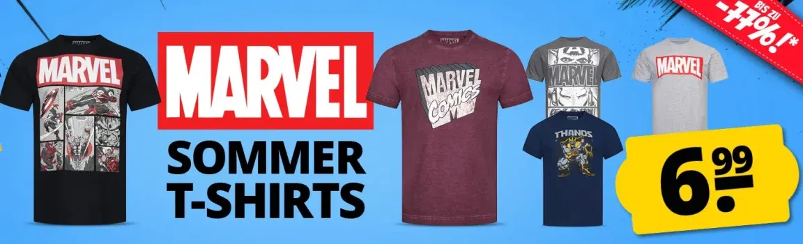 SportSpar: Marvel T-Shirt Sale - Rabatte auf coole Superhelden-Shirts