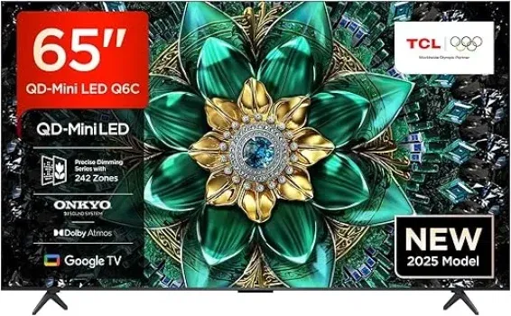 TCL 65Q6C 65 Zoll QD-Mini LED Fernseher (4K HDR Premium 1000nits) für 549,00 € inkl. Versand (statt 738,91 €)