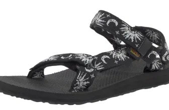 Teva Original Universal Damen Sandale 1003987 (Gr. 37 bis 43 Schwarz/Weiß) für 32,99 € inkl. Versand (statt 64,94 €)