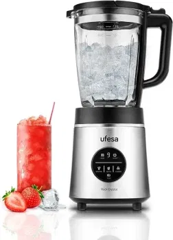 Ufesa Rock Crystal Standmixer 1800W Leistung 175L Glasbehälter Elektronische Geschwindigkeitsregelung Ice Crusher 6 Edelstahlklingen 4 Automatische Programme für 39,41 € inkl. Versand (statt 72,28 €)