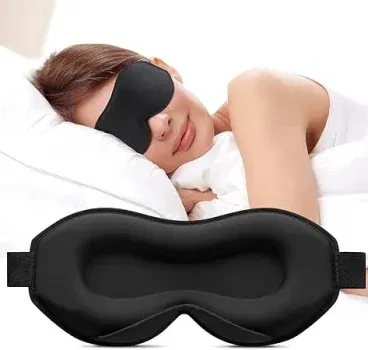 Umisleep Schlafmaske für Seitenschläfer 3D-Augenhöhlen und verstellbares Gummiban Schwarz für 5,57 € inkl. Prime-Versand (statt 13,99 €)