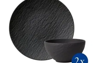Villeroy & Boch Manufacture Rock Geschirr-Set 4-teilig für 66,60 € inkl. Versand