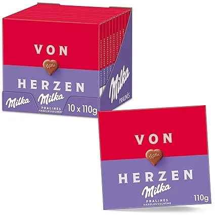 Schnäppchen, Deals Und Rabattcodes Des Tages - Von Herzen Milka Pralinen Aus Zarter Alpenmilch Schokolade 10Er Pack