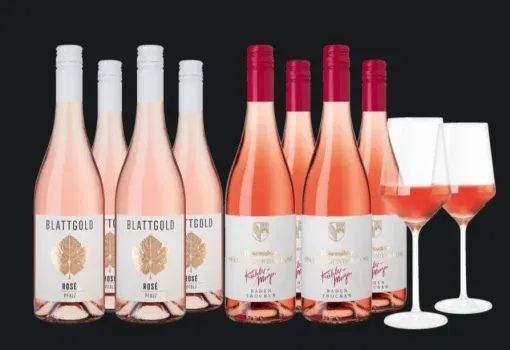 🍷 Weinpaket „Rosé Lieblinge aus Deutschland“ + 2 Zwiesel-Gläser für 39,90 € inkl. Versand (statt 95,66 €)