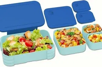 Auslaufsichere 3 In 1 Bento-Box Kinder-Lunchbox Auslaufsicher für 4,79 € inkl. Prime-Versand (statt 10,00 €)