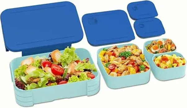 Auslaufsichere 3 In 1 Bento-Box Kinder-Lunchbox Auslaufsicher für 4,79 € inkl. Prime-Versand (statt 10,00 €)