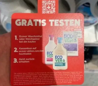 Ecover Waschmittel & Weichspüler mit 100% Cashback bei dm testen – ab 25. Juni 2025!