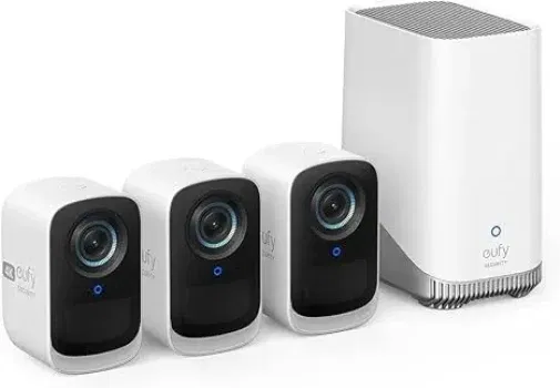 Eufy Security eufyCam S300 3C Überwachungskamera aussen 4K kabellose mit Gesichtserkennung White T8882321 für 299,99 € inkl. Versand (statt 347,00 €)