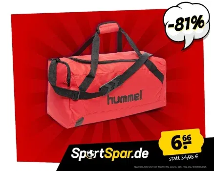 hummel Core Sports Bag Sporttasche 33L rot 204012-3081-S für 11,61 € inkl. Versand