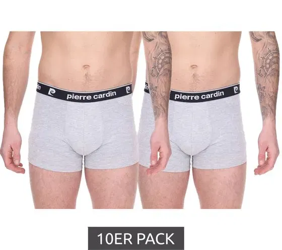Pierre Cardin Herren Baumwoll-Boxershorts R808 6500 Grau (Gr. M bis XXL 10ER Sparpack) für 31,99 € inkl. Versand (statt 60,00 €)