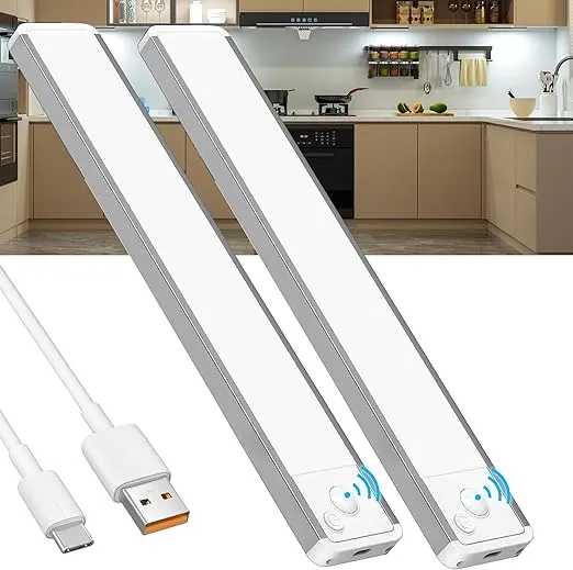 2 Stück USB Schrankbeleuchtung-Unterbauleuchte mit Bewegungsmelder für 5,99 € inkl. Prime-Versand (statt 14,99 €)